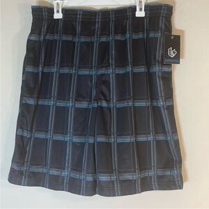 Burnside Black Teal Paid Swimming Trunks.  Men’s XL  NWT.